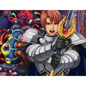 《双端RPG魔王伊利斯的逆袭：英雄的勇气》——一款3D去圣光版的双端RPG游戏，讲述了可爱又性感的少女艾莉斯与大魔王伊利斯的冒险之旅，玩家将体验到一场充满惊喜的故事，从伊利斯的叛乱到艾莉斯的反抗，在一次激烈的战斗中，艾莉斯勇敢地发挥自己的勇气，最终取得胜利！
