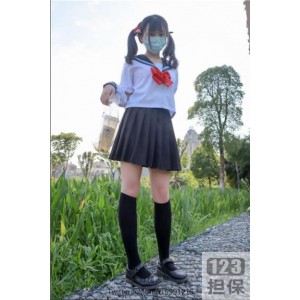 学生美女工口糯米姬清纯可爱的性意识，幻想中的性感JK白丝私房写真