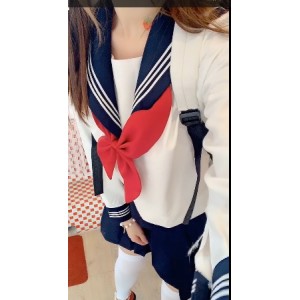 赛高酱JK水手服作品合集：网红妹子苗条白嫩精选