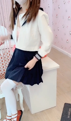 赛高酱JK水手服作品合集：网红妹子苗条白嫩精选