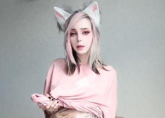 P站pinkloving超美洋娃娃全合集，21V-4.6G，唯美用嘴露脸身材娇小