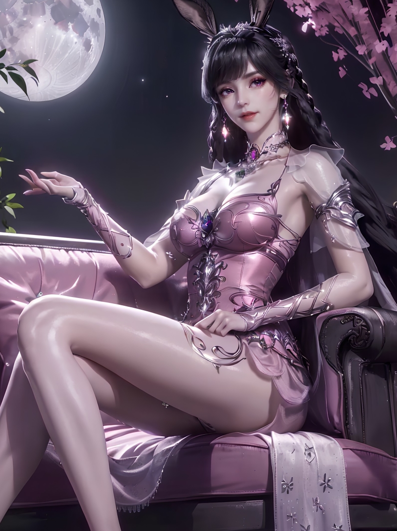 小舞AI女神壁纸合集：4.96G2096张，斗罗国漫风，素雅无闪现