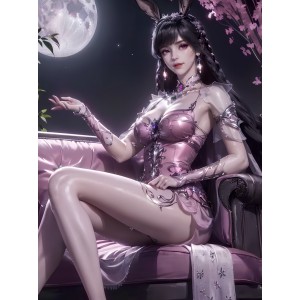 小舞AI女神壁纸合集：4.96G2096张，斗罗国漫风，素雅无闪现