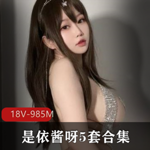 清纯欲美｜微博网红依酱呀璀璨2.0黑色皮裙镭送连体衣欧派oppai合集18个视频总大小985M