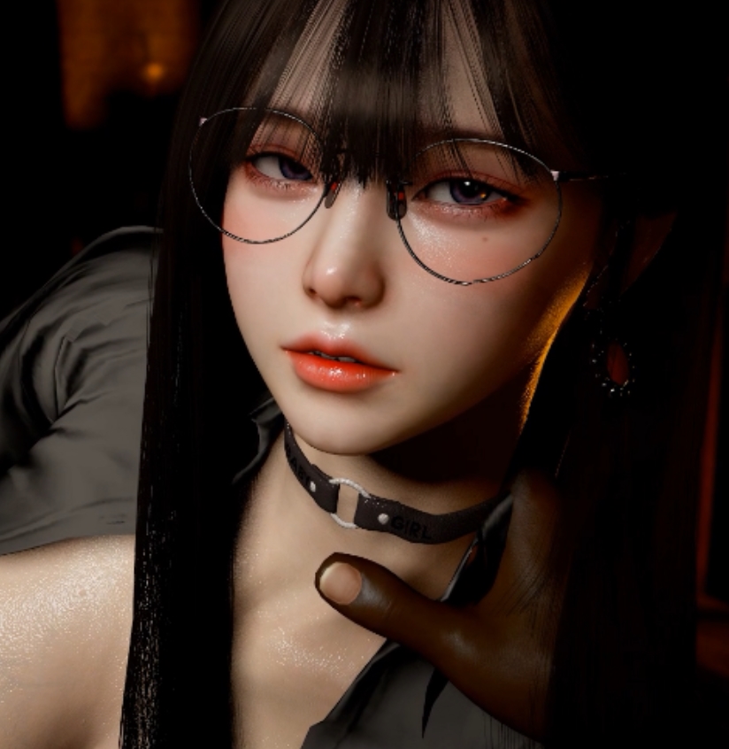 妖娆眼镜女神与粉毛女仆，1080HD步兵版大佬之作